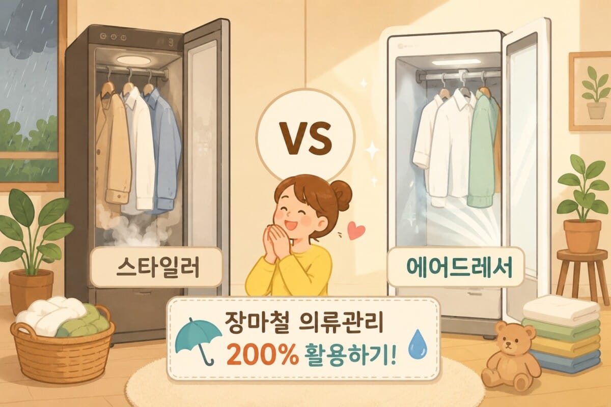 장마철 의류관리기 코스