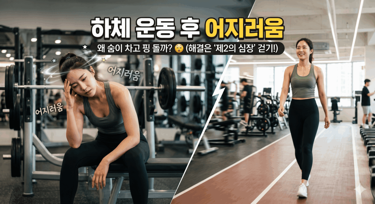 하체운동 후 어지러움