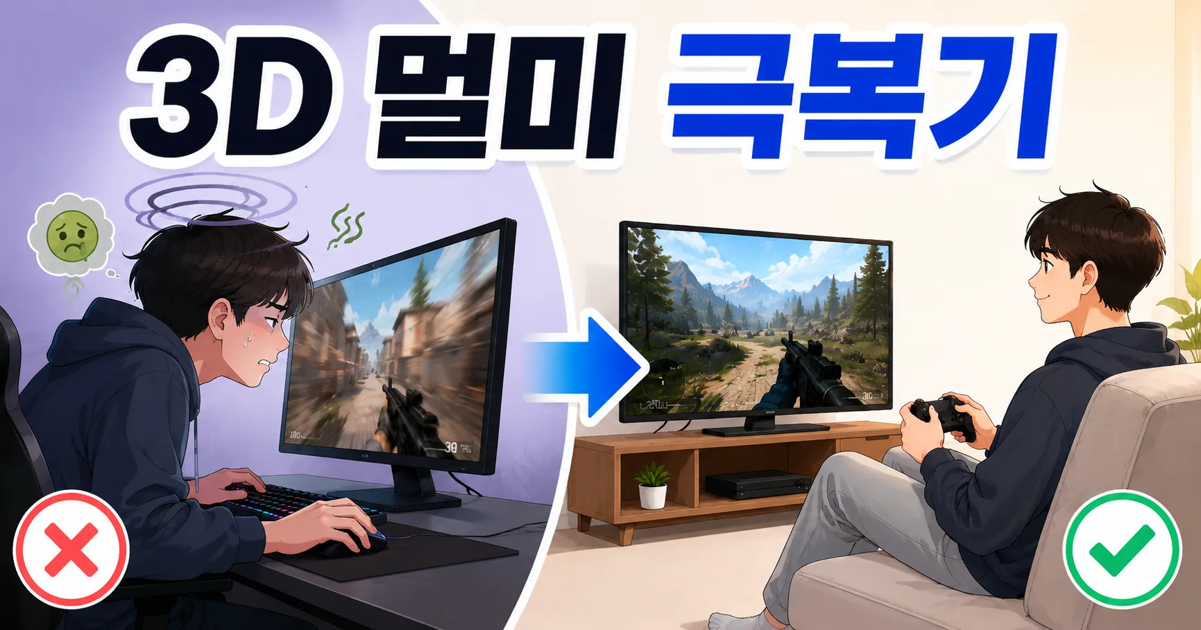 3D 멀미 극복